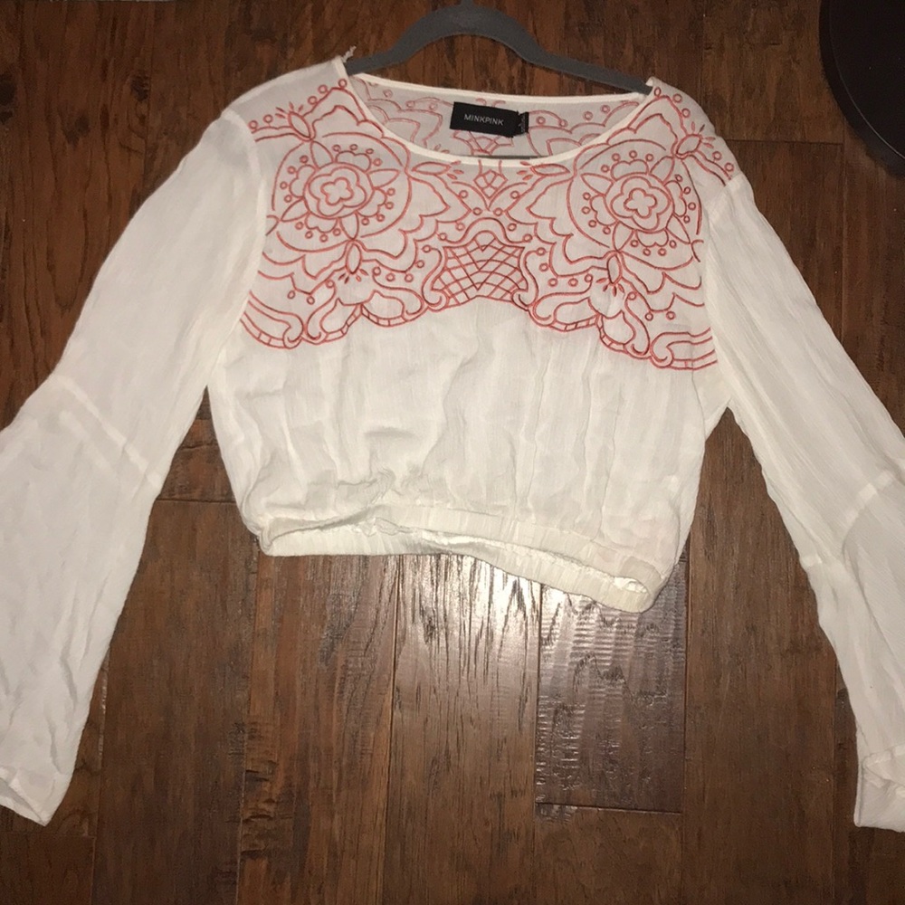 Long sleeve cropped shirt